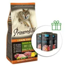 Primordial GF Adult Deer & Turkey 12 kg + 3 x konzerva ZADARMO